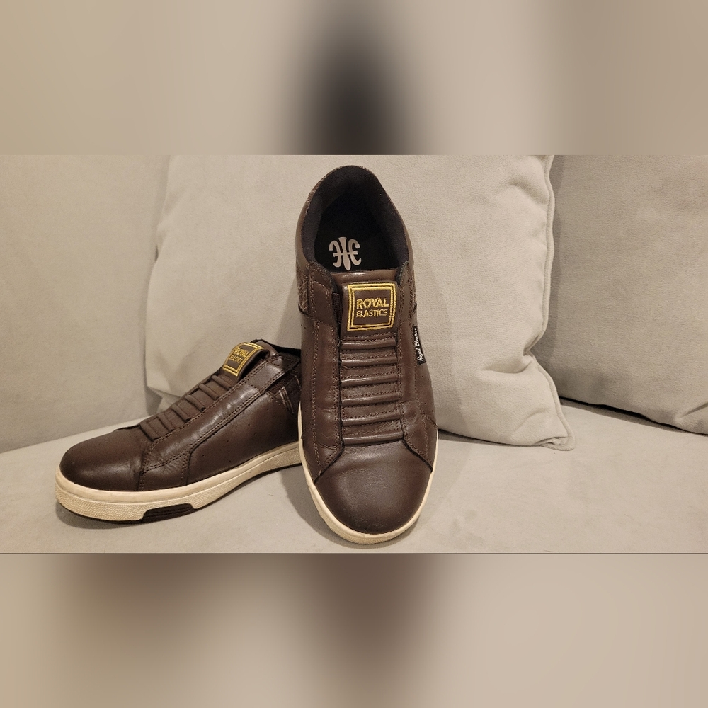 Royal Elastics Sneakers Men's Icon Brown Gold (Size 9)